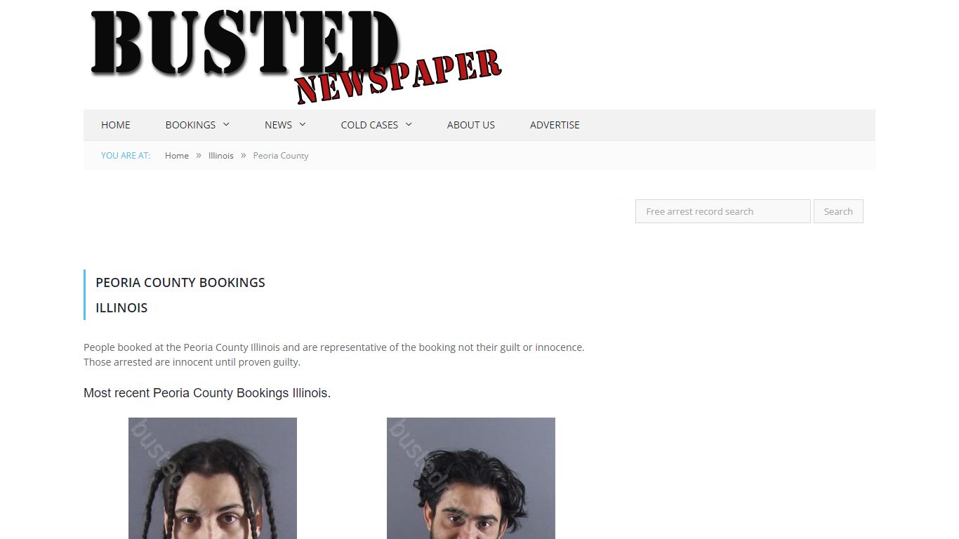 Peoria County, IL Mugshots - BUSTEDNEWSPAPER.COM